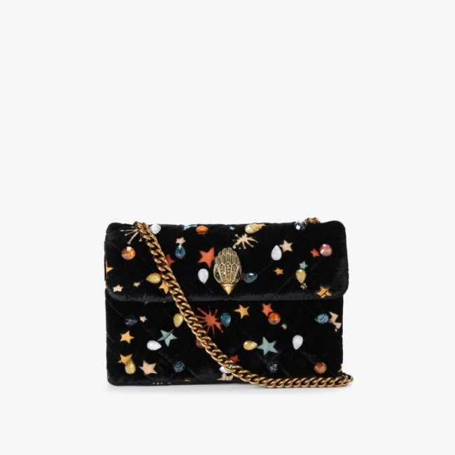Kurt Geiger Medium Crystal Kensington - Black Other | Canada Outlet