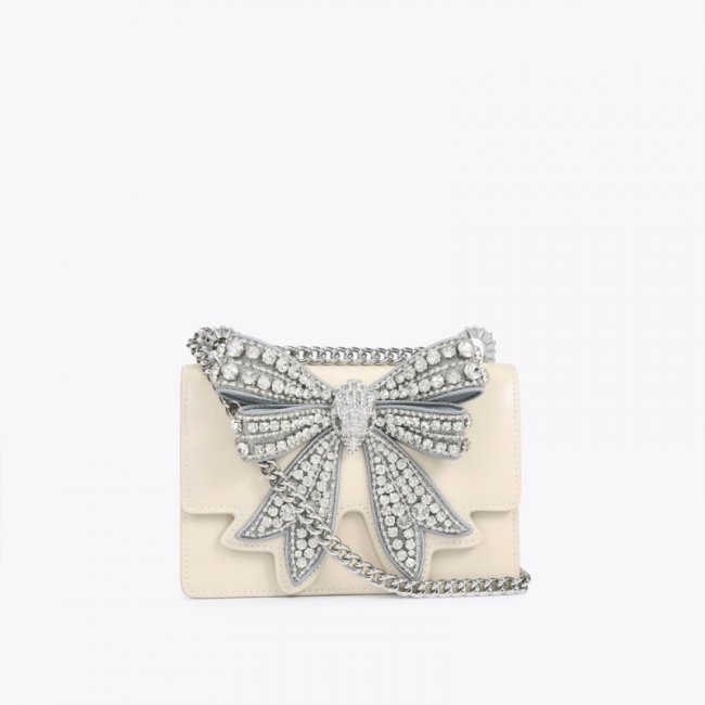 Kurt Geiger Small Bow Shoreditch - Bone | Canada Outlet