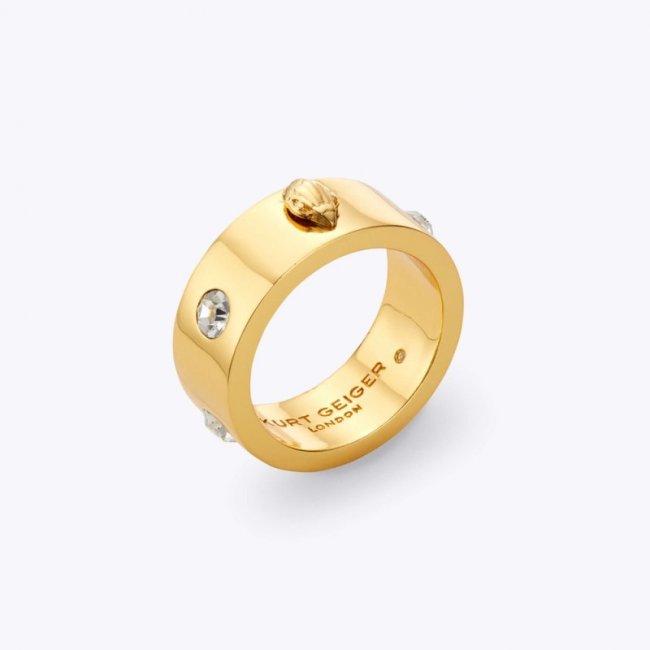 Kurt Geiger Eagle Ring - Gold | Canada Outlet