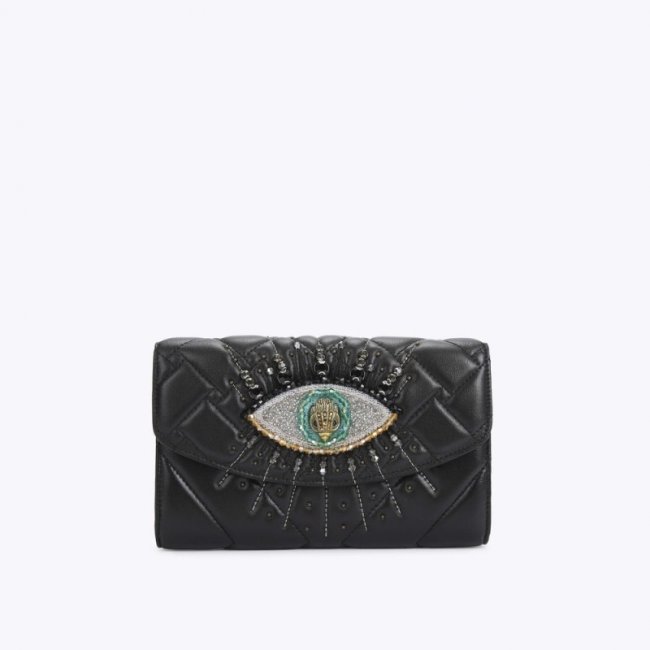 Kurt Geiger Kensington Chain Eye Wallet - Black | Canada Outlet
