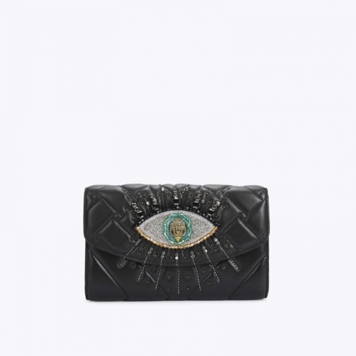 Kurt Geiger Kensington Chain Eye Wallet - Black | Canada Outlet