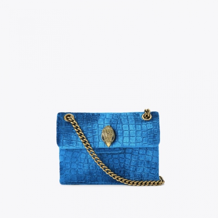 Kurt Geiger Mini Velvet Kensington - Teal | Canada Outlet