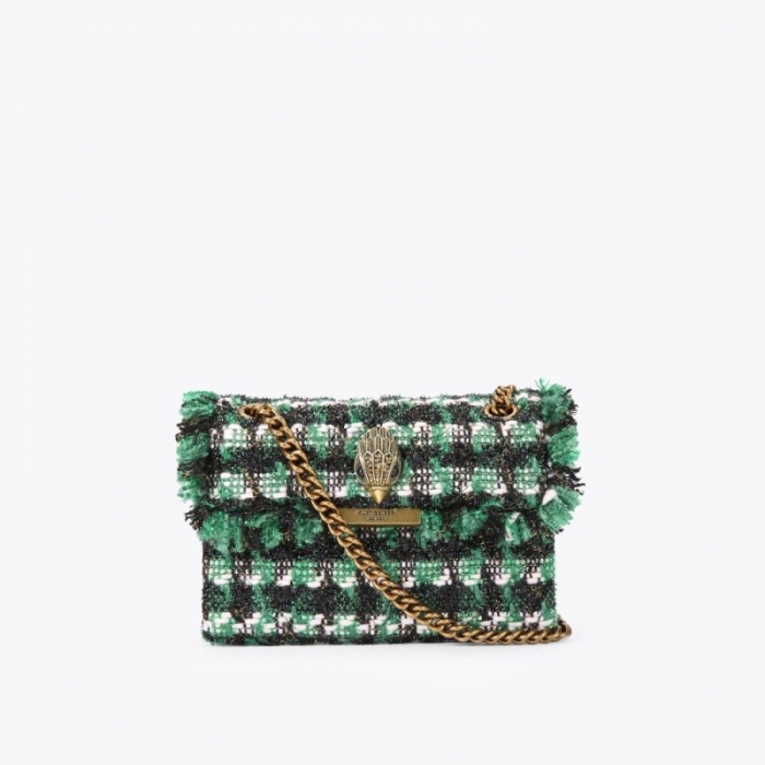 Kurt Geiger Mini Tweed Kensington - Black Green | Canada Outlet