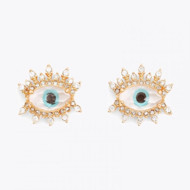 Kurt Geiger Eye Stud Earrings - Gold | Canada Outlet