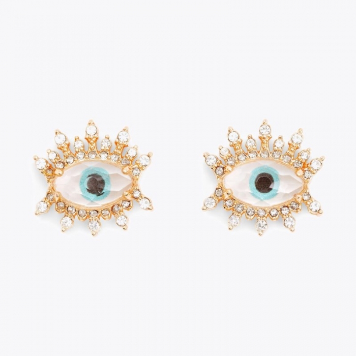 Kurt Geiger Eye Stud Earrings - Gold | Canada Outlet