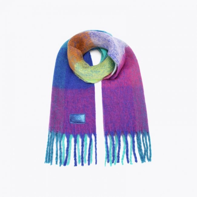 Kurt Geiger Yarndye Scarf - Blue | Canada Outlet