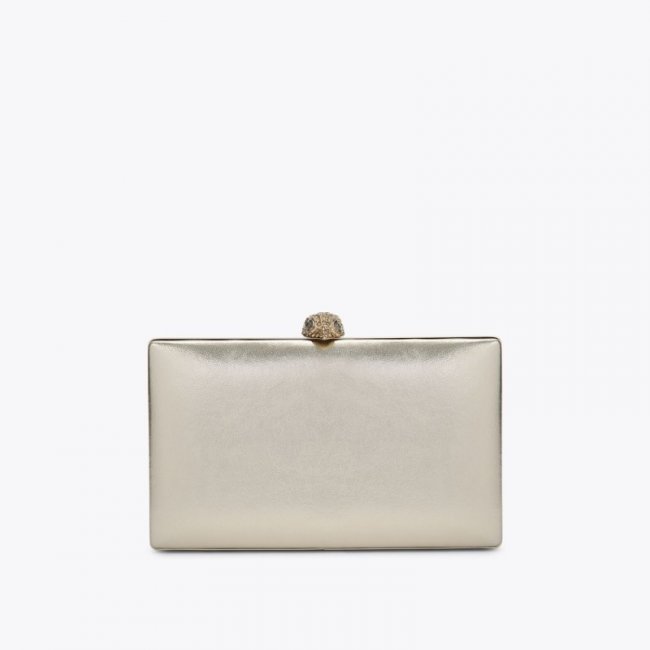 Kurt Geiger Crystal Kensington Clutch - Gold | Canada Outlet