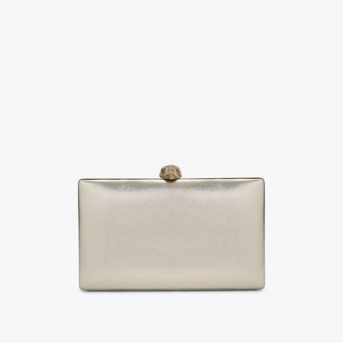 Kurt Geiger Crystal Kensington Clutch - Gold | Canada Outlet