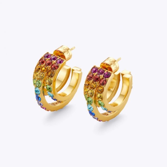 Kurt Geiger Rainbow Hoop Earrings - Multi / Other | Canada Outlet