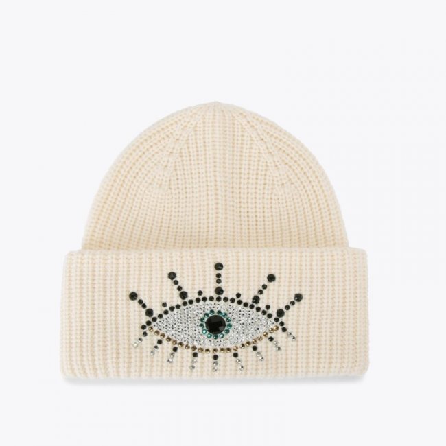 Kurt Geiger Evil Eye Beanie - Bone | Canada Outlet
