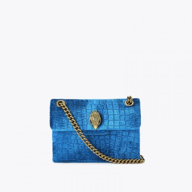 Kurt Geiger Mini Velvet Kensington - Teal | Canada Outlet