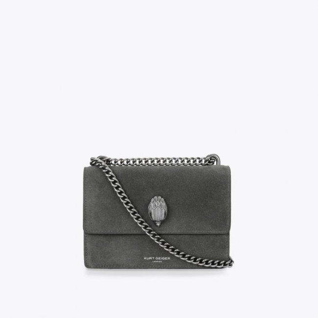 Kurt Geiger Small Leather Shoreditch - Grey | Canada Outlet