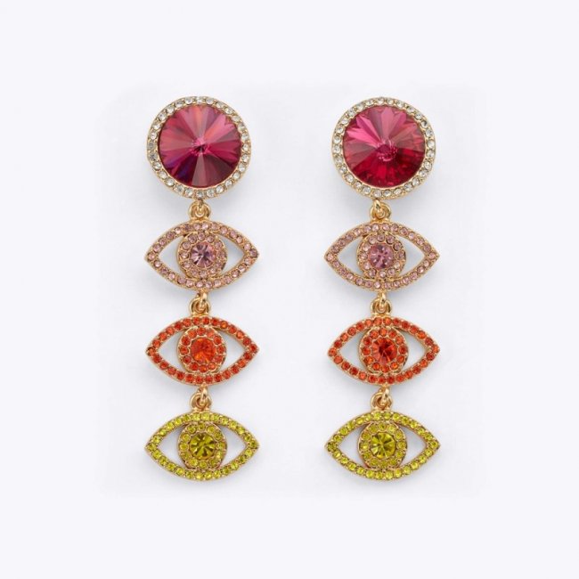 Kurt Geiger Eye Drop Earrings - Gold | Canada Outlet
