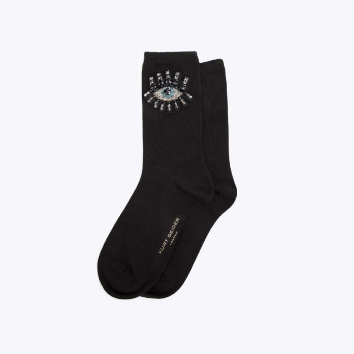 Kurt Geiger Evil Eye Sock - Black | Canada Outlet