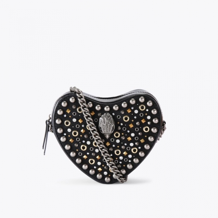 Kurt Geiger Kensington Heart Bag - Black Other | Canada Outlet