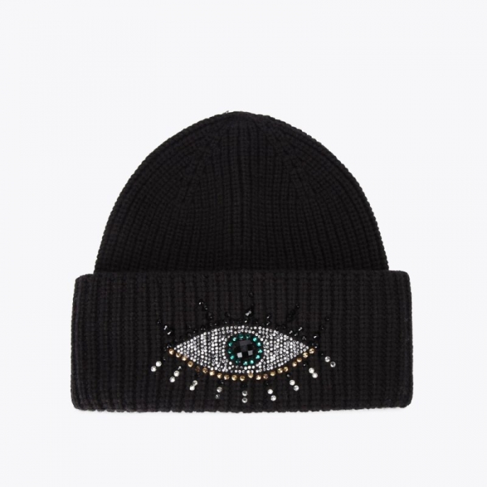 Kurt Geiger Evil Eye Beanie - Black | Canada Outlet