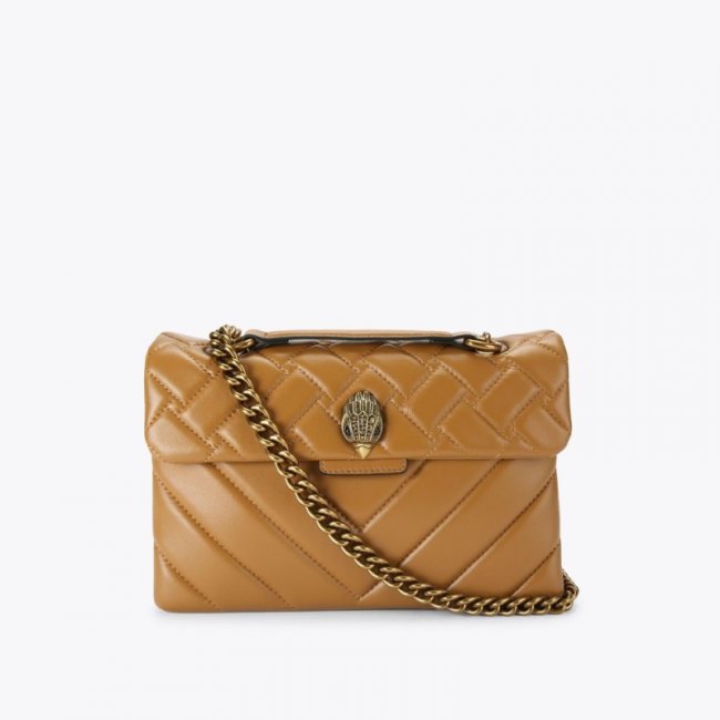 Kurt Geiger Leather Kensington - Mid Brown | Canada Outlet