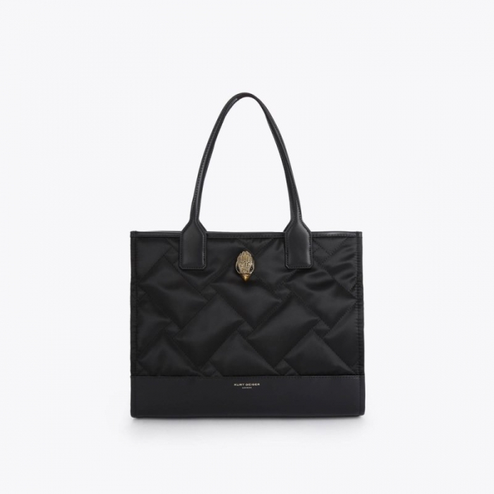 Kurt Geiger Small Recycled Square Shopper - Black | Canada Outlet
