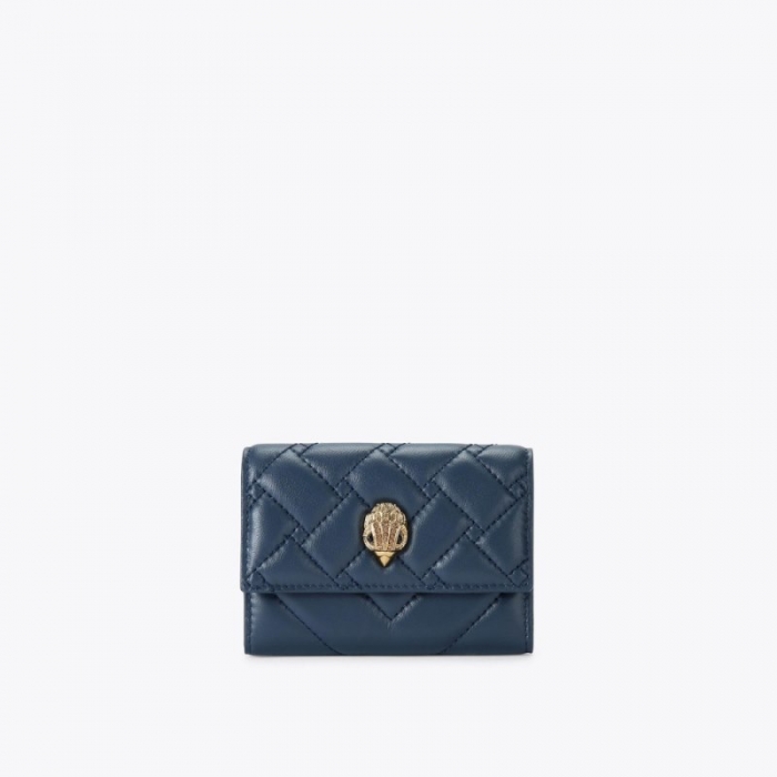 Kurt Geiger Flap Card Holder - Blue Dark | Canada Outlet
