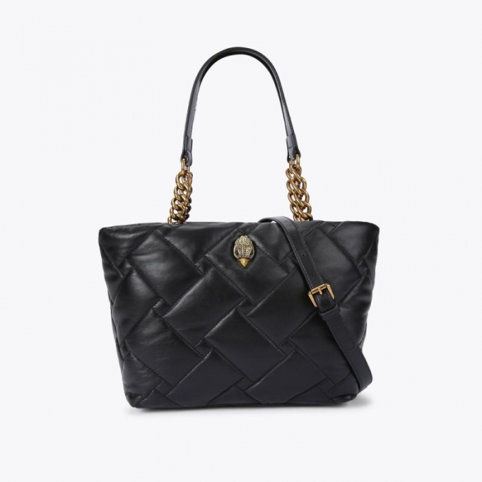 Kurt Geiger Small Kensington Soft Shopper - Black | Canada Outlet