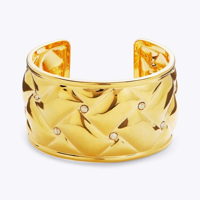 Kurt Geiger Metal Quilted Xl Bracelet - Gold | Canada Outlet