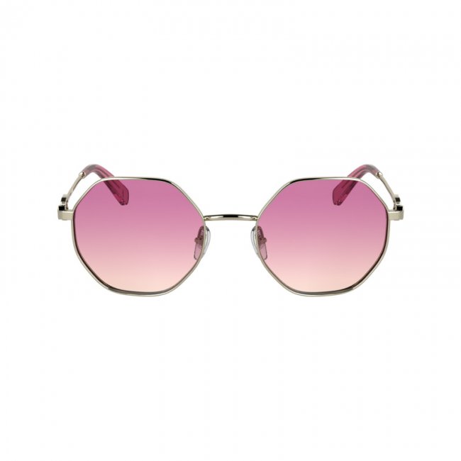 Longchamp Women's Sunglasses Gold/Pink - Metal | Gold/Pink