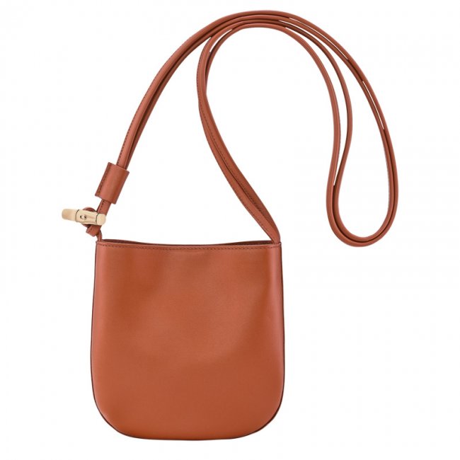 Longchamp Women's Le Roseau S Crossbody bag Bark - Leather | Bark