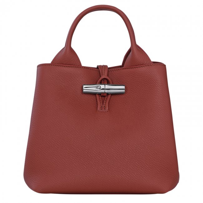 Longchamp Women's Le Roseau S Handbag Chestnut - Leather | Chestnut
