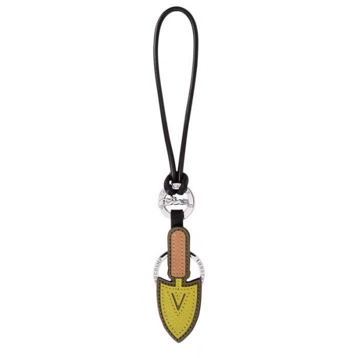 Longchamp Men's Longcharm Keyring Kiwi Green - Leather | Kiwi Green