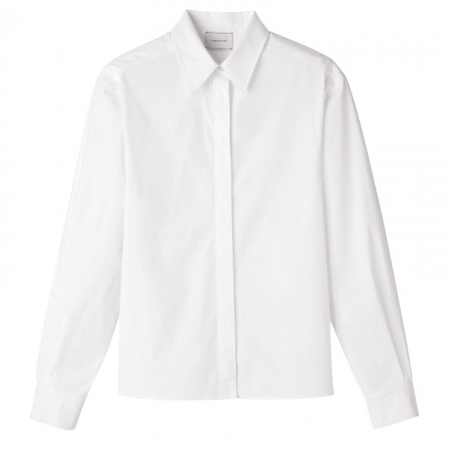 Longchamp Women's Shirt White - Popelin | White