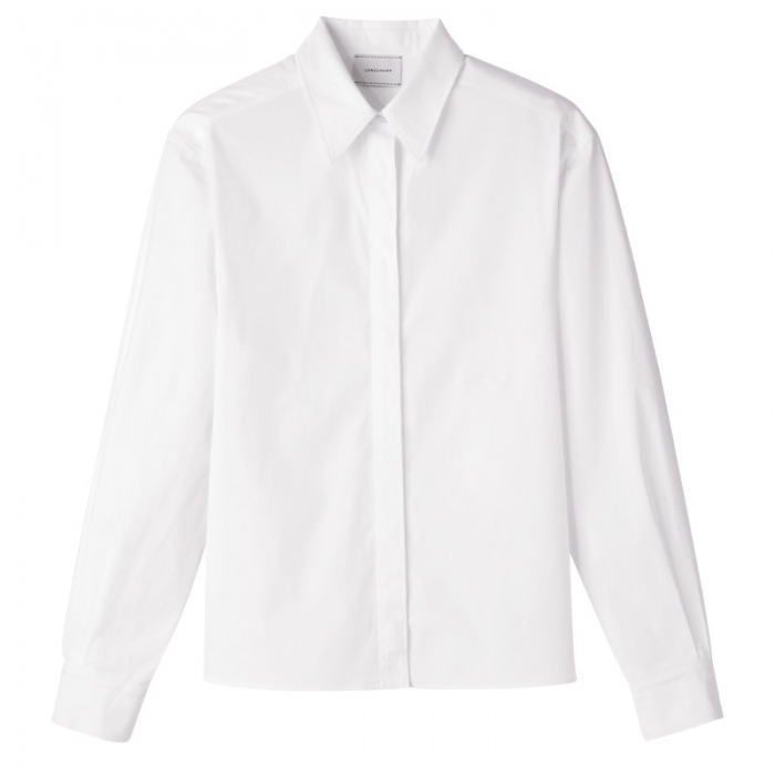 Longchamp Women's Shirt White - Popelin | White