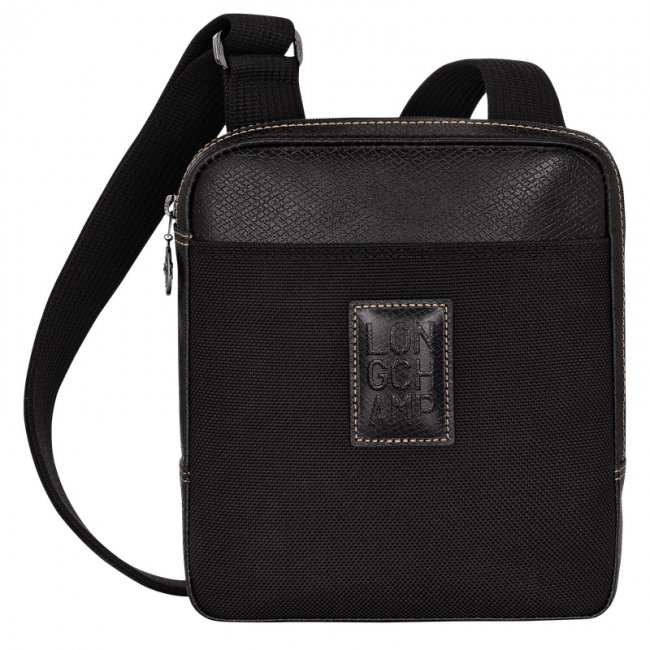 Longchamp Men's Boxford XS Crossbody bag Black - Recycled canvas | Black