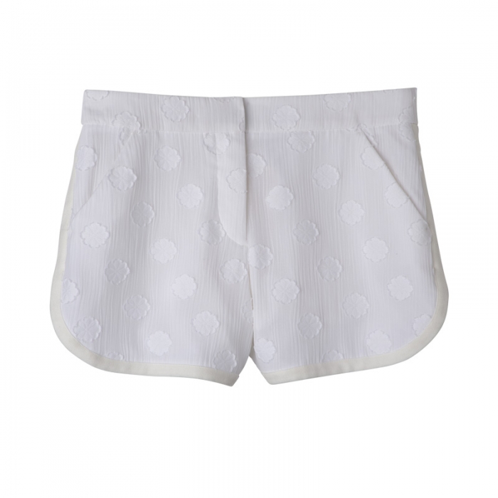 Longchamp Women's Shorts Ecru - Canvas | Ecru