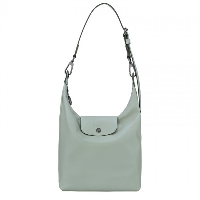 Longchamp Women's Le Pliage Xtra M Shoulder bag Vervain - Leather | Vervain