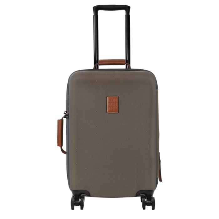 Longchamp Women's Boxford S Suitcase Brown - Recycled canvas | Brown
