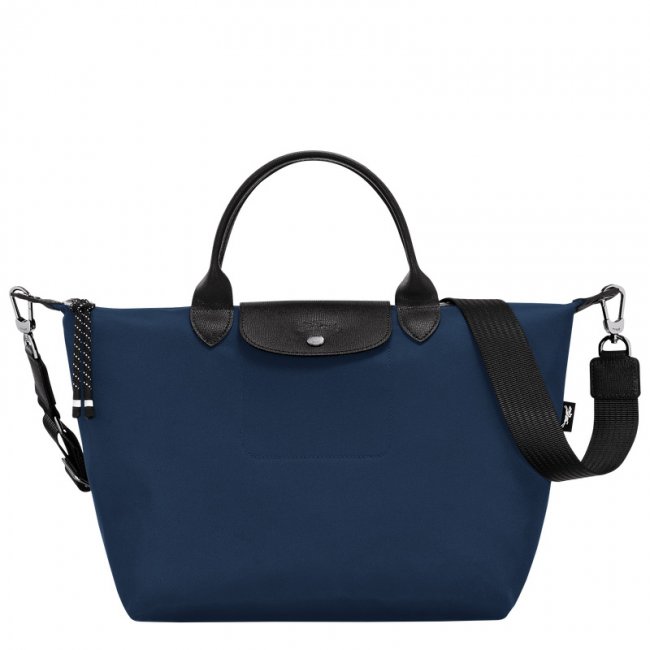 Longchamp Men's Le Pliage Energy L Handbag Navy - Recycled canvas | Navy
