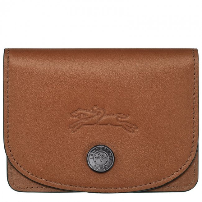Longchamp Women's Le Pliage Xtra Card holder Cognac - Leather | Cognac