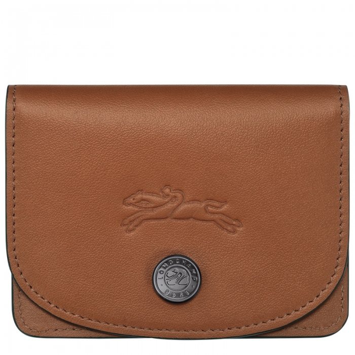 Longchamp Women's Le Pliage Xtra Card holder Cognac - Leather | Cognac
