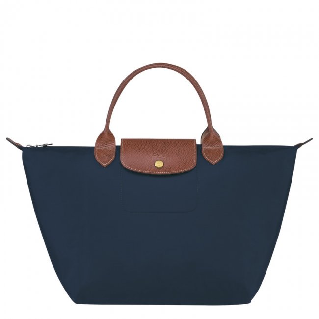 Longchamp Women's Le Pliage Original M Handbag Navy - Recycled canvas | Navy