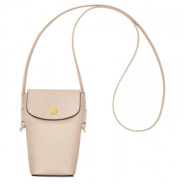 Longchamp Men's Épure Phone case with leather lace Paper - Leather | Paper