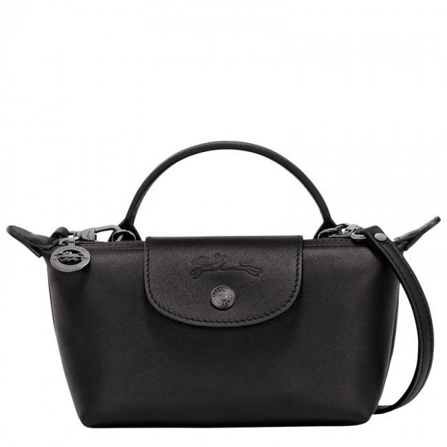 Longchamp Women's Le Pliage Xtra XS Pouch Black - Leather | Black