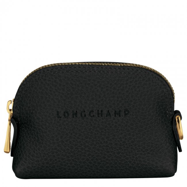 Longchamp Women's Le Foulonné Coin purse Black - Leather | Black