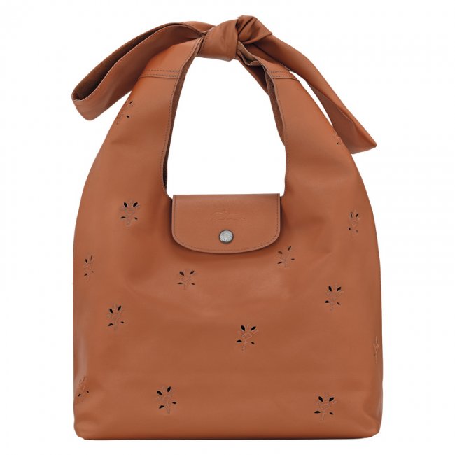 Longchamp Women's Le Pliage Xtra M Shoulder bag Cognac - Leather | Cognac