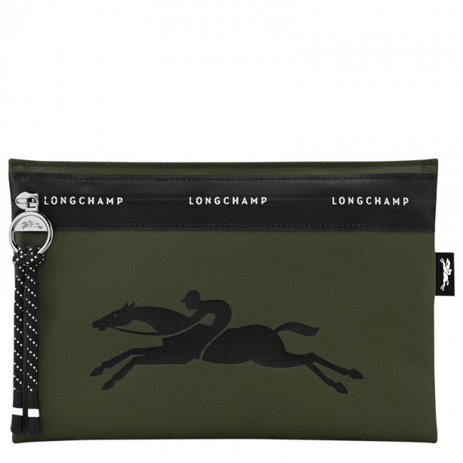 Longchamp Women's Le Pliage Energy Pouch Khaki - Canvas | Khaki