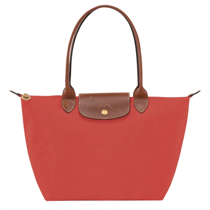 Longchamp Women's Le Pliage Original M Tote bag Tomato - Recycled canvas | Tomato