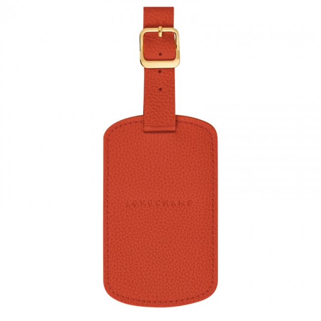 Longchamp Women's Le Foulonné Luggage tag Paprika - Leather | Paprika