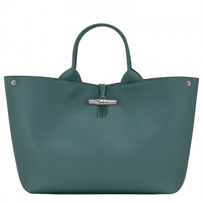 Longchamp Women's Le Roseau L Handbag Cedar - Leather | Cedar