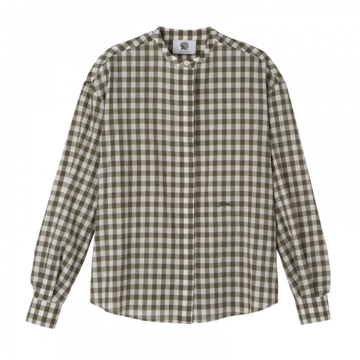 Longchamp Women's Shirt Artichoke - Vichy jacquard | Artichoke