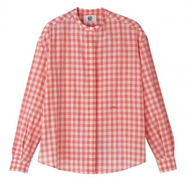 Longchamp Women's Shirt Blush - Vichy jacquard | Blush