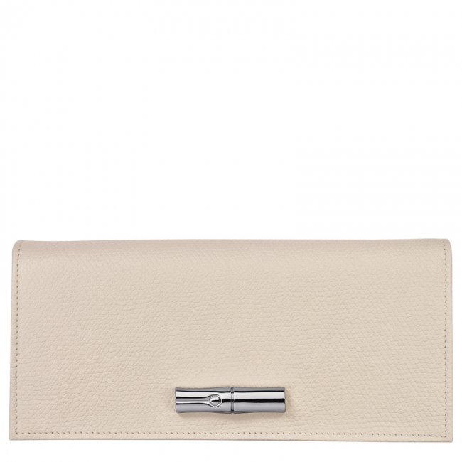 Longchamp Women's Le Roseau Flap wallet Paper - Leather | Paper